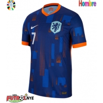 Camiseta Países Bajos Xavi Simons #7 Visitante Equipación Eurocopa 2024 manga corta